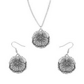 Flower of the Month Pendant & Earring Gift Set - August/ Poppy